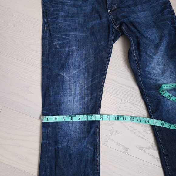 Jack & Jones Vintage Clark Original Jeans Men's 32x32 Dark Wash Straight Denim - Picture 14 of 16